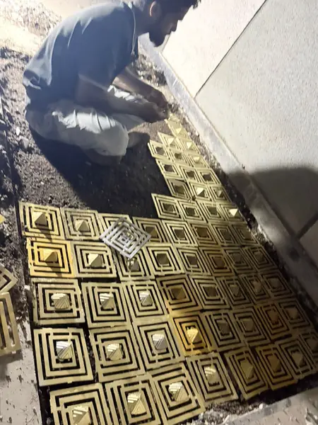 Vastu Pyramid Grid Installation