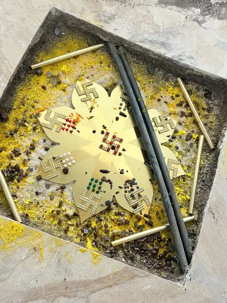 Star Yantra with Gemstone Placement